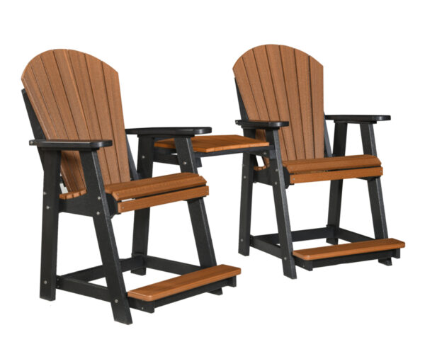 Adirondack Balcony Arm Chair With Connecting Table