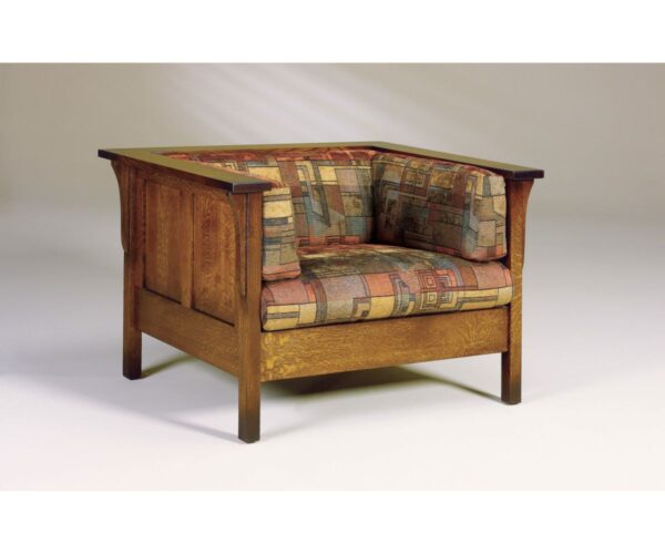 Cubic Panel Chair W/ Footstool