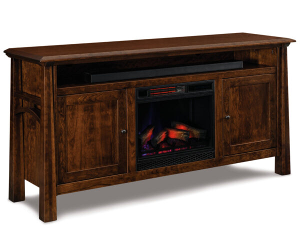 Artesa Media Stand With Fireplace - 72"W